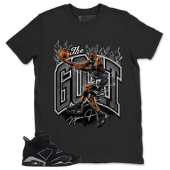 Graphic Tee The Goat Shirt - to Matching Air Jordan 6 Cap and Gown | Zadago