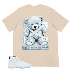 Graphic Tee The Struggle Is Real Shirt - to Matching Air Jordan 11 Legend Blue | Zadago