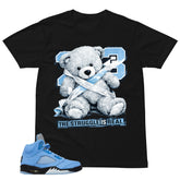 Graphic Tee The Struggle Is Real Shirt - to Matching Air Jordan 5 UNC | Zadago