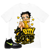 Graphic Tee to Match Air Foamposite Pro Voltage | Betty Boop Shirt | Zadago