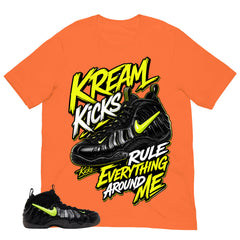 Graphic Tee to Match Air Foamposite Pro Voltage | Kream Kicks Shirt | Zadago