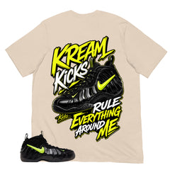 Graphic Tee to Match Air Foamposite Pro Voltage | Kream Kicks Shirt | Zadago