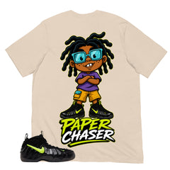 Graphic Tee to Match Air Foamposite Pro Voltage | Paper Chaser Shirt | Zadago