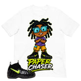 Graphic Tee to Match Air Foamposite Pro Voltage | Paper Chaser Shirt | Zadago