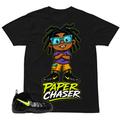 Graphic Tee to Match Air Foamposite Pro Voltage | Paper Chaser Shirt | Zadago