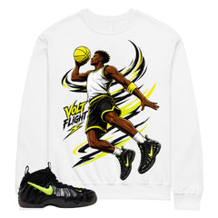 Graphic Tee to Match Air Foamposite Pro Voltage | Volt Flight Shirt | Zadago