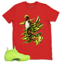 Graphic Tee to Match Air Foamposite Volt | Air Baller Shirt | Zadago