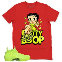 Graphic Tee to Match Air Foamposite Volt | Betty Boop Shirt | Zadago