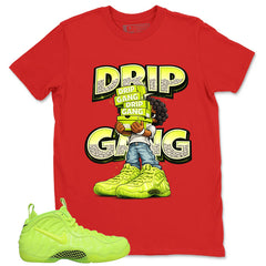 Graphic Tee to Match Air Foamposite Volt | Drip Gang Shirt | Zadago