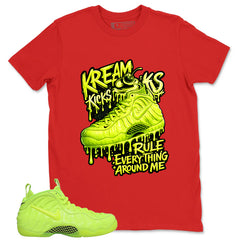 Graphic Tee to Match Air Foamposite Volt | Kream Kicks Shirt | Zadago