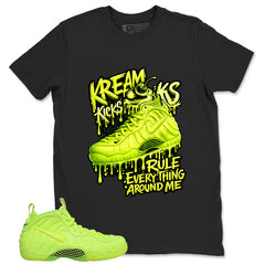 Graphic Tee to Match Air Foamposite Volt | Kream Kicks Shirt | Zadago