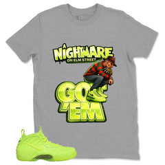 Graphic Tee to Match Air Foamposite Volt | Nightmare On Elm Street Shirt | Zadago