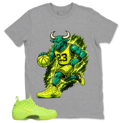 Graphic Tee to Match Air Foamposite Volt | Raging Bull Shirt | Zadago