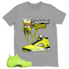 Graphic Tee to Match Air Foamposite Volt | Sneakerhead Blood Shirt | Zadago