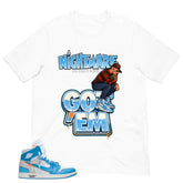 Graphic Tee to Match Air Jordan 1 Off White UNC | Nightmare On Elm Street Shirt | Zadago