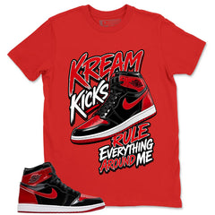 Graphic Tee to Match Patent Bred 1s - Kream Kicks Shirt