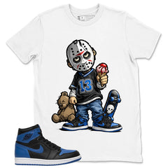 Graphic Tee to Match Air Jordan 1 Royal | Little Jason Shirt | Zadago