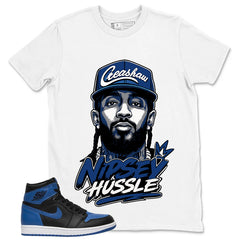 Graphic Tee to Match Air Jordan 1 Royal | Nipsey Shirt | Zadago