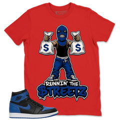 Graphic Tee to Match Air Jordan 1 Royal | Runnin' The Street Shirt | Zadago