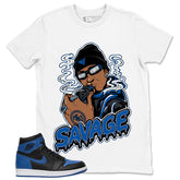 Graphic Tee to Match Air Jordan 1 Royal | Savage Shirt | Zadago