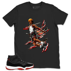 Graphic Tee to Match Air Jordan 11 Bred | Air Baller Shirt | Zadago