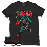 Graphic Tee to Match Air Jordan 11 Bred | Bull 23 Shirt | Zadago