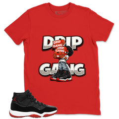 Graphic Tee to Match Air Jordan 11 Bred | Drip Gang Shirt | Zadago