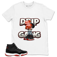 Graphic Tee to Match Air Jordan 11 Bred | Drip Gang Shirt | Zadago