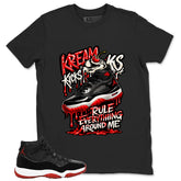 Graphic Tee to Match Air Jordan 11 Bred | Kream Kicks Shirt | Zadago