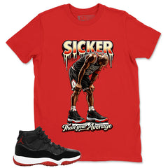 Graphic Tee to Match Air Jordan 11 Bred | Sicker Shirt | Zadago
