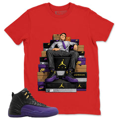 Graphic Tee to Match Air Jordan 12 Field Purple | Fresh Sneaker Shirt | Zadago