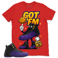 Graphic Tee to Match Air Jordan 12 Field Purple | Got 'Em Bread Shirt | Zadago