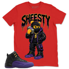 Graphic Tee to Match Air Jordan 12 Field Purple | Sheesty Shirt | Zadago