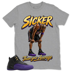 Graphic Tee to Match Air Jordan 12 Field Purple | Sicker Shirt | Zadago