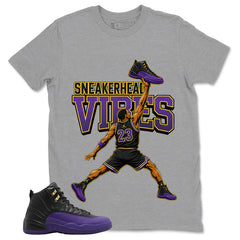 Graphic Tee to Match Air Jordan 12 Field Purple | Sneakerhead Vibes Shirt | Zadago