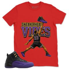Graphic Tee to Match Air Jordan 12 Field Purple | Sneakerhead Vibes Shirt | Zadago
