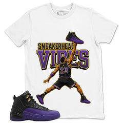 Graphic Tee to Match Air Jordan 12 Field Purple | Sneakerhead Vibes Shirt | Zadago
