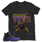 Graphic Tee to Match Air Jordan 12 Field Purple | Sneakerhead Vibes Shirt | Zadago