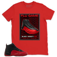 Graphic Tee to Match Air Jordan 12 Flu Game | Flu Game Shirt | Zadago