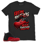 Graphic Tee to Match Air Jordan 12 Flu Game | Kream Kicks Shirt | Zadago