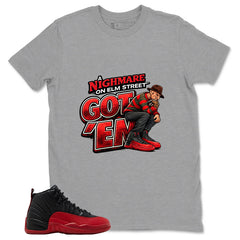 Graphic Tee to Match Air Jordan 12 Flu Game | Nightmare On Elm Street Shirt | Zadago