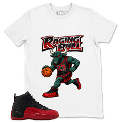 Graphic Tee to Match Air Jordan 12 Flu Game | Raging Bull Shirt | Zadago