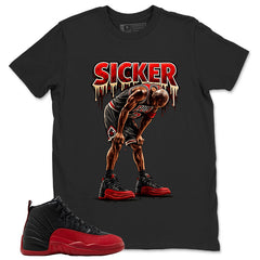 Graphic Tee to Match Air Jordan 12 Flu Game | Sicker Shirt | Zadago
