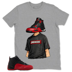 Graphic Tee to Match Air Jordan 12 Flu Game | Sneakerhead Shirt | Zadago
