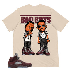Graphic Tee to Match Air Jordan 5 Burgundy | Bad Boys Shirt | Zadago