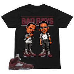 Graphic Tee to Match Air Jordan 5 Burgundy | Bad Boys Shirt | Zadago