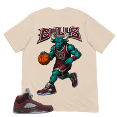 Graphic Tee to Match Air Jordan 5 Burgundy | Bulls 23 Shirt | Zadago