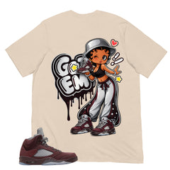Graphic Tee to Match Air Jordan 5 Burgundy | Got 'Em Lady Shirt | Zadago