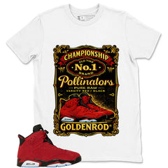 Graphic Tee to Match Air Jordan 6 Toro Bravo | Golden Rod Shirt | Zadago