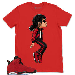 Graphic Tee to Match Air Jordan 6 Toro Bravo | M.Jackson Tiptoe Shirt | Zadago